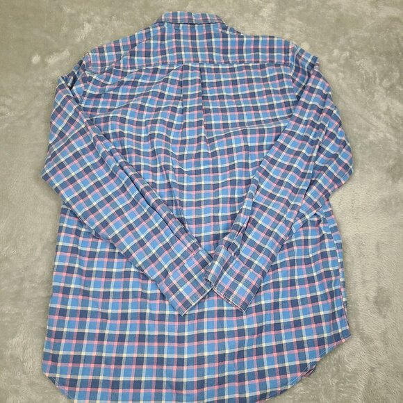 Vineyard Vines Whale Shirt Plaid Long‎ Sleeve Button Down Slim Fit Mens Sz M - Picture 6 of 6